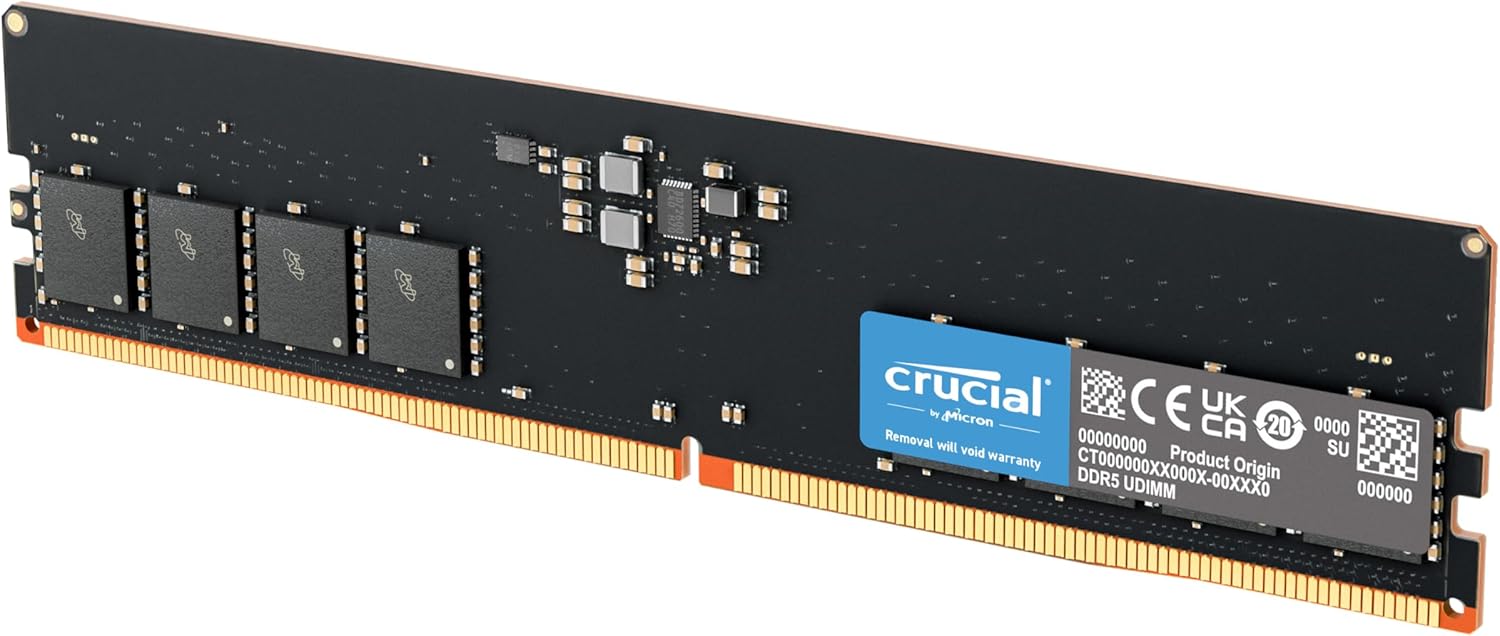 Barrette mémoire 16Go DIMM DDR5 Crucial Classic 5600MHz