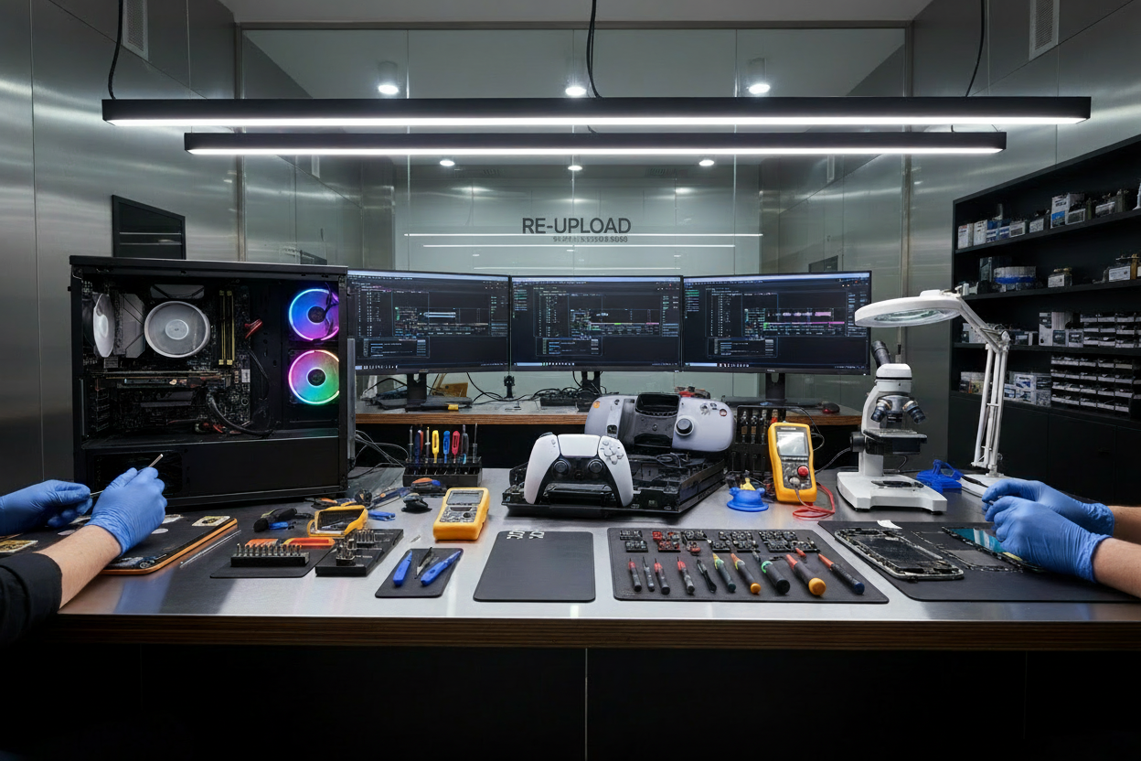 Remplace tech fix pro par RE-UPLOAD